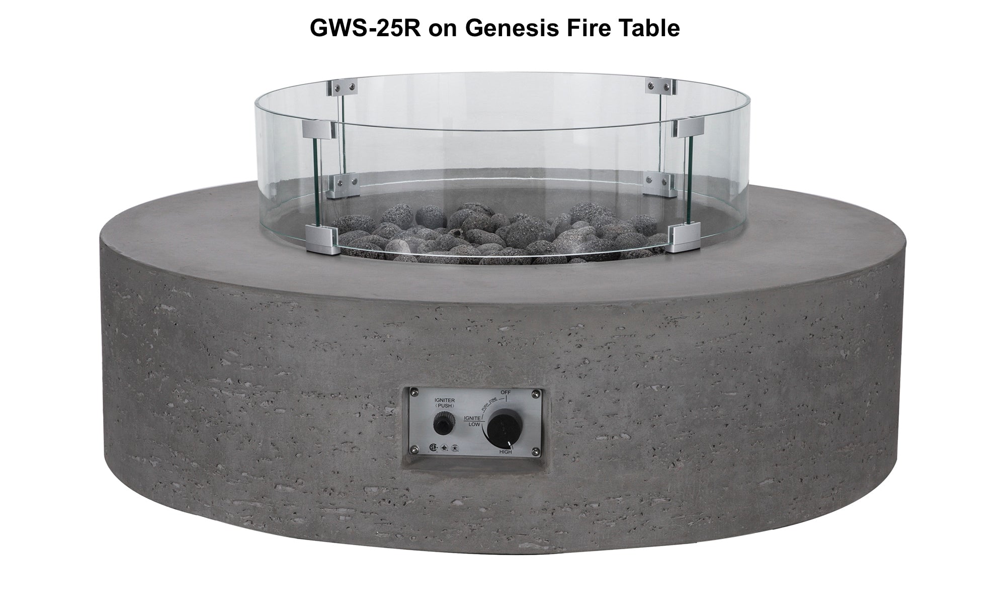 Glass Wind Guard for Shangri-la & Genesis - 25" Round